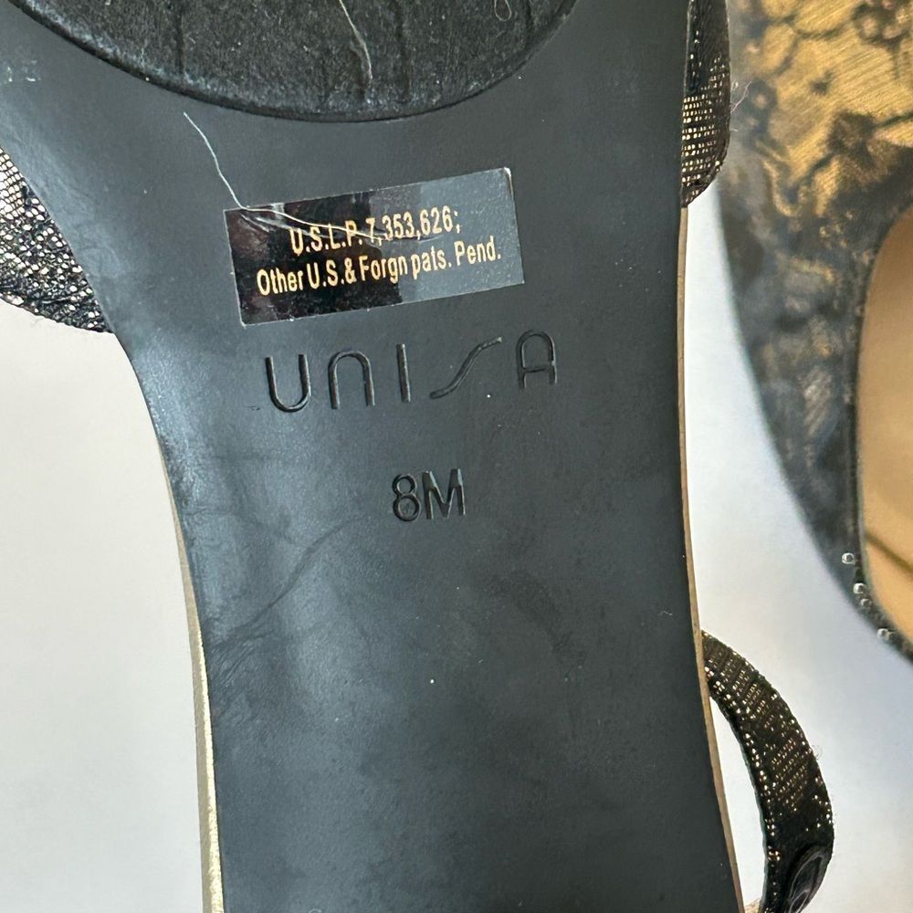 Unisa Black Lace Women's Heels - Picture 7 of 7